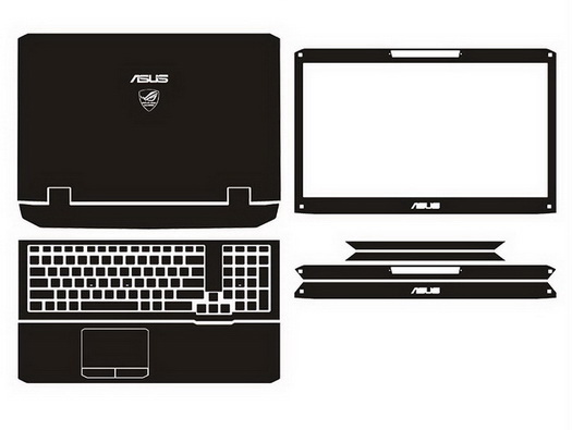laptop skin Design schemes for ASUS G75VW-DH73