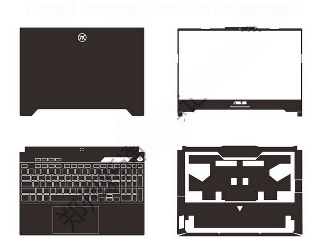 laptop skin Design schemes for ASUS TUF Dash 15 FX517ZR-F15.I73070