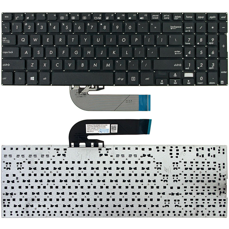 US laptop keyboard For ASUS TP500 TP500L TP500LA TP500LB TP500LN 0KNB0-612LUS00 