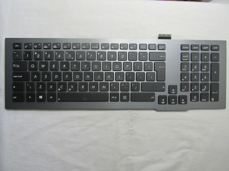 ASUS G75 G75V G75VX G75VW G75VM G75J Series US Keyboard Backlit with Frame black 