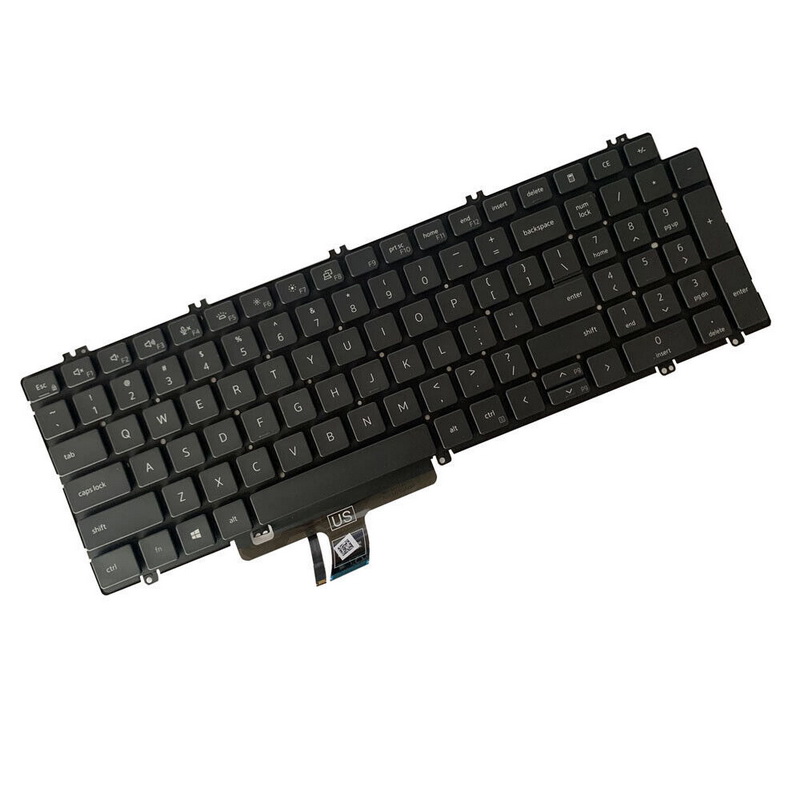 New US Backlit Keyboard for Dell Latitude 5520 5521 Precision 3560 3561 Laptop 