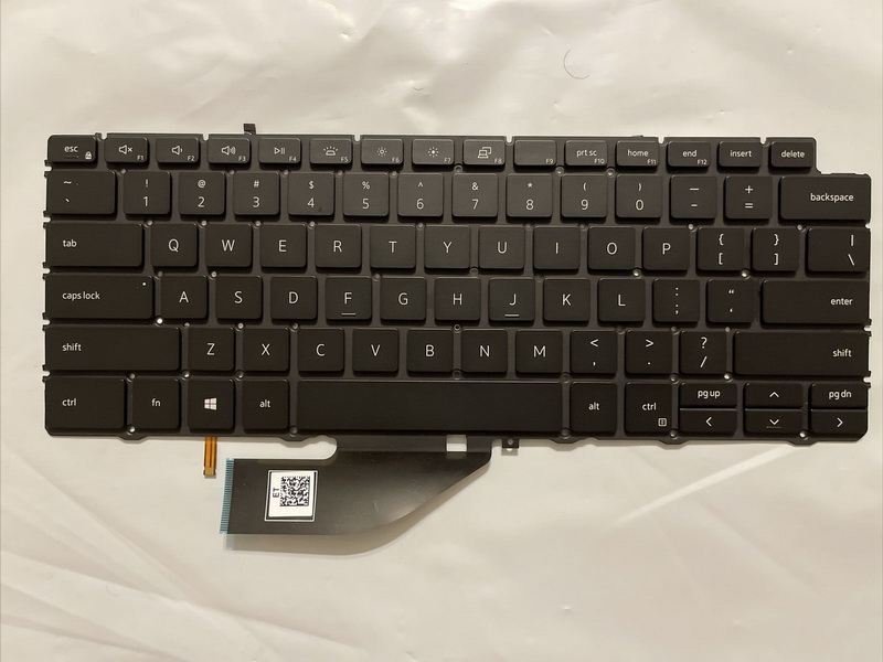 Genuine Dell XPS 13 7390 2-in-1 US-English Backlit Keyboard XFDCF KTR02 4J7RW 
