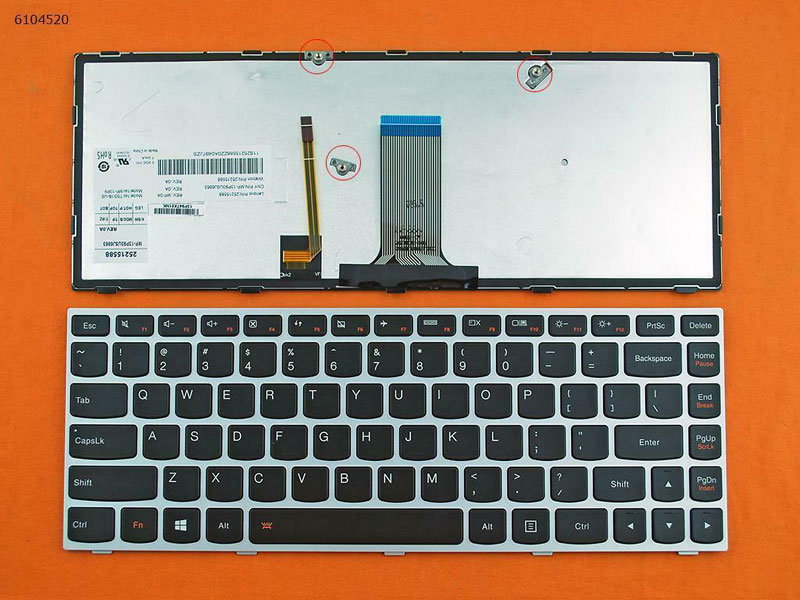 US laptop Keyboard for LENOVO G40 g40-30 g40-45 G40-70 G40-75 G40-80 n40-70  Flex 2 14 Silver FRAME BLACK 
