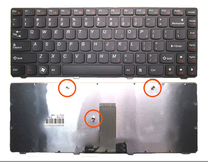 Laptop Keyboard for Lenovo B470 B475 B475E B480 B490 Laptop MP-10A2 