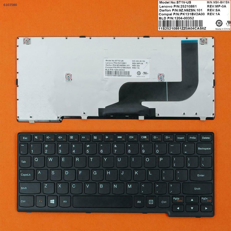 US Laptop Keyboard for Lenovo Yoga 11S 11 S 11.6