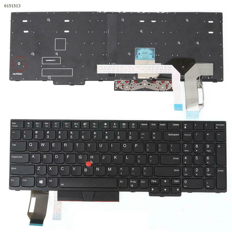 New Lenovo ThinkPad E580 E585 E590 L580 P52 Laptop Keyboard US Black Without Backlit 