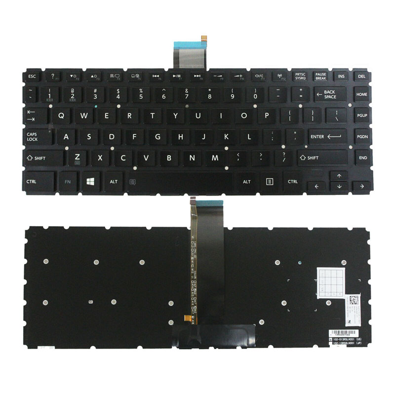 Toshiba Satellite E45-B E45D-B E45T-B E45-B4100 E45-B4200 Series US laptop Keyboard No Frame with backlit 