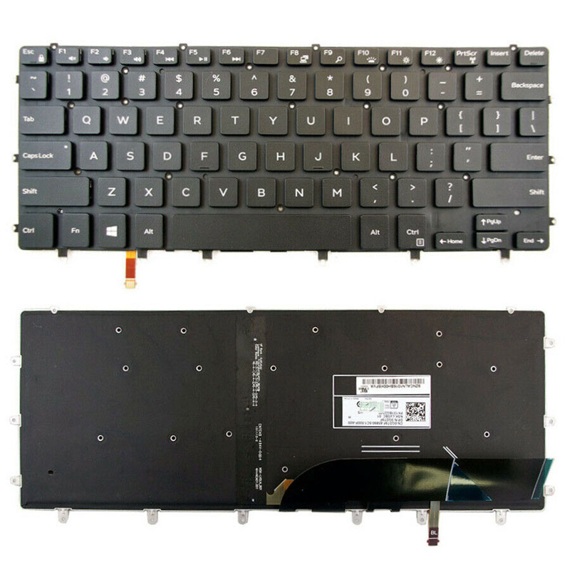 New For Dell XPS 15 9550 9560 9570 15-9550 4444SLV US Backlit Keyboard 0GDT9F 