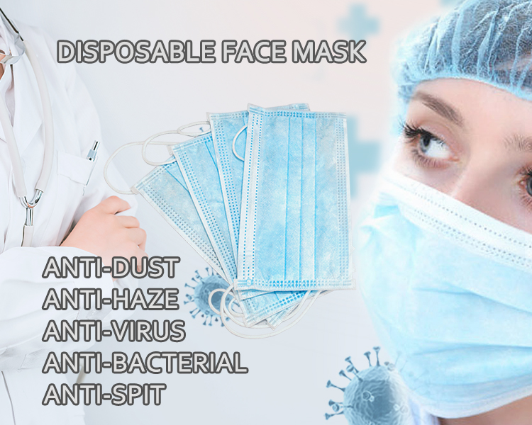 20 Pcs Anti Virus Disposable Face Masks Medical Mask Surgical Salon Flu Mask free shipping