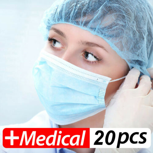 20 Pcs Anti Virus Disposable Face Masks Medical Mask Surgical Salon Flu Mask free shipping