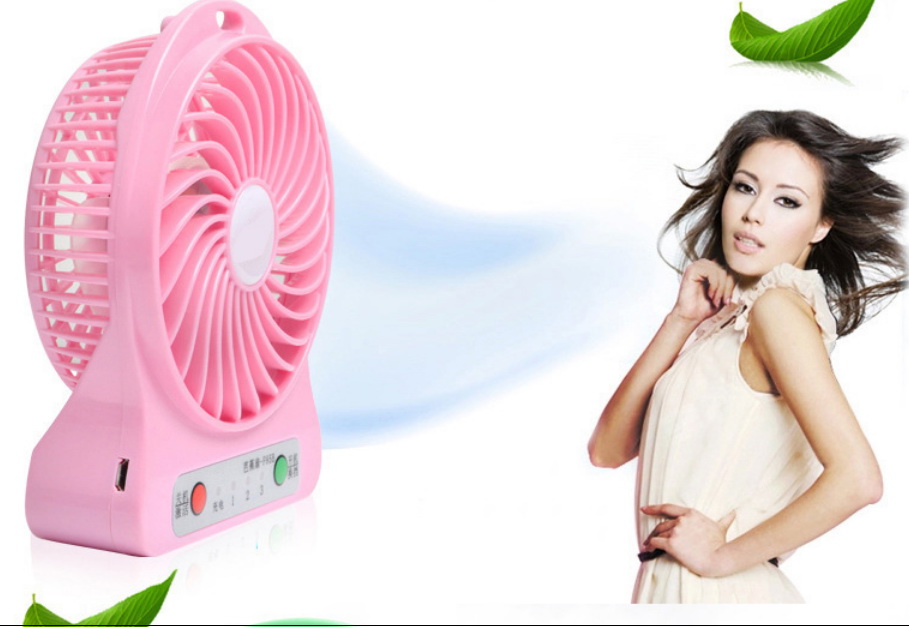 Mini Portable Travel USB Rechargeable 3-Speed Air Cooler Desktop Fan Handheld US
with battery