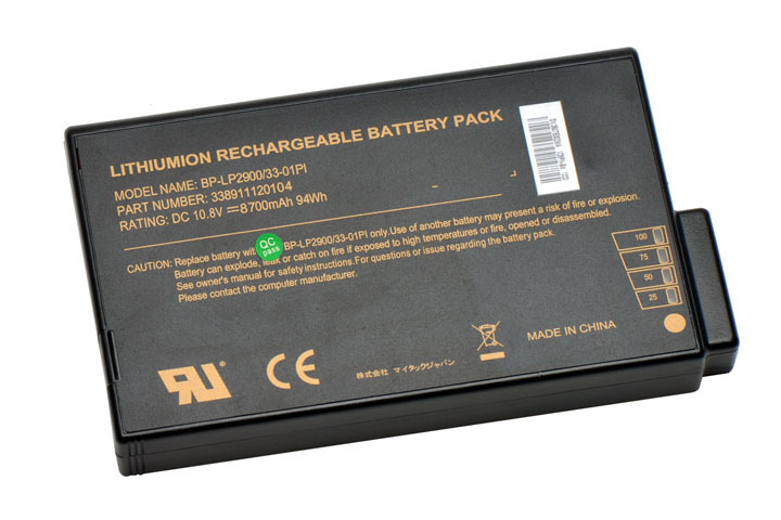 GETAC 338911120104 BP-LP2900/33-01PI S400 laptop Battery HASEE DR202S LI202S