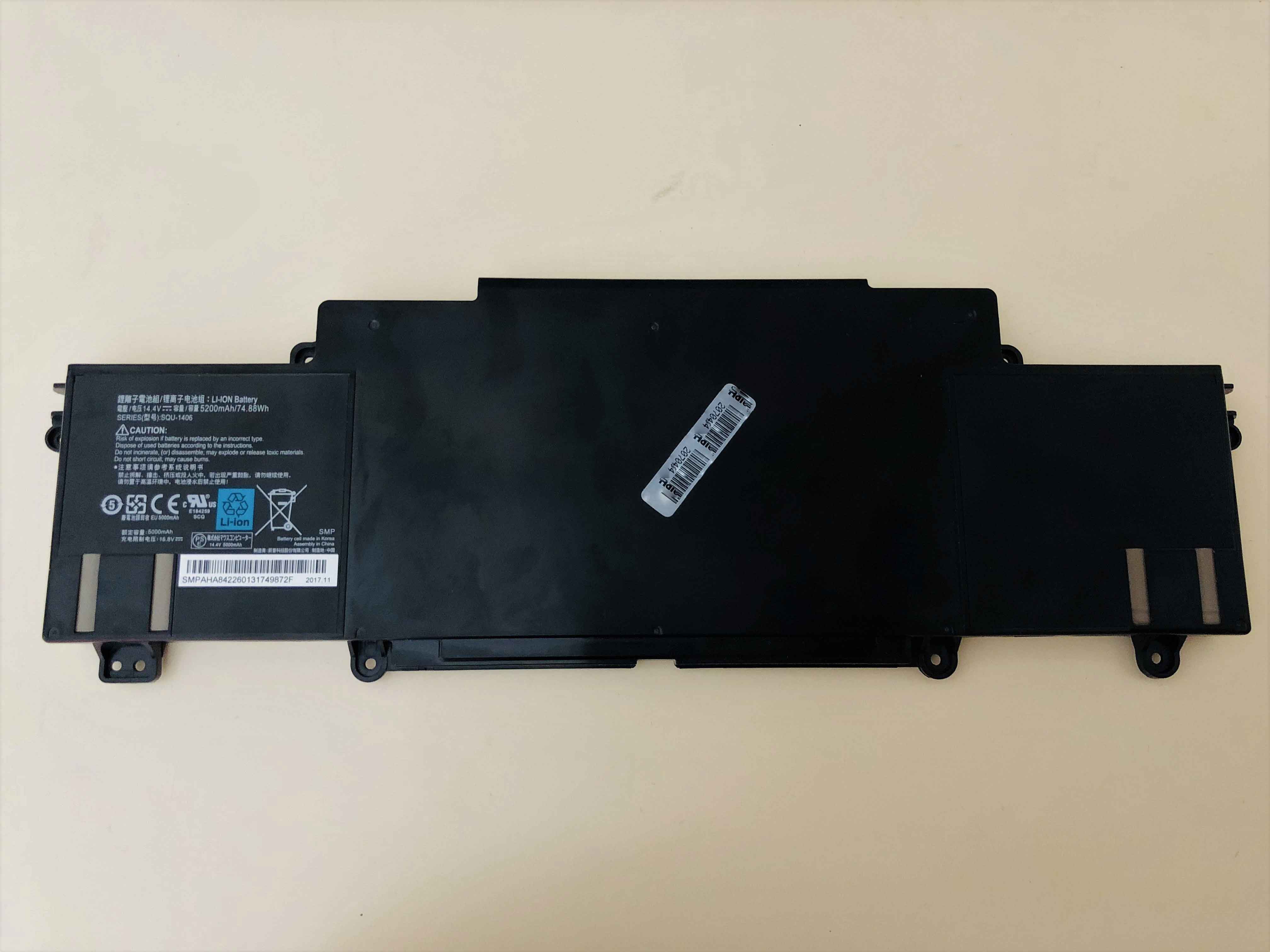 NEW Genuine SQU-1406 Battery Replace For IBUYPOWER Chimera CX-9 14.4V 5200mAh