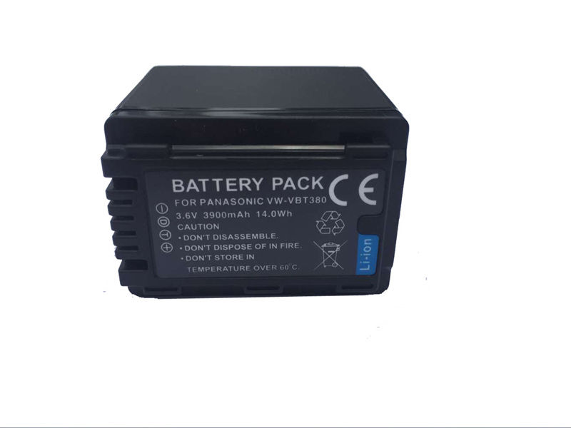 3900mAh Replacement Battery For Panasonic VW-VBT380 VW-VBT190 W570 V770 VX980