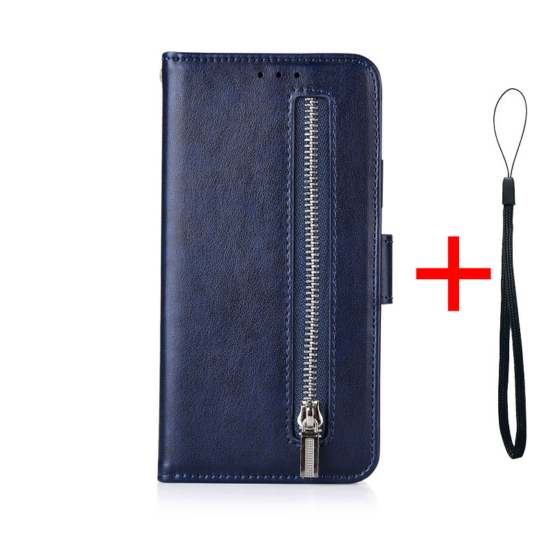 Mobile cell phone case cover for HUAWEI Honor 20i Zipper Flip Wallet Leather Fundas Soft TPU Card Holder 