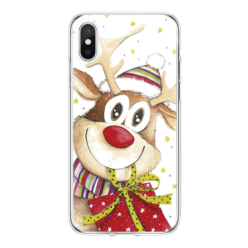 Mobile cell phone case cover for HUAWEI P Smart 2019 Christmas soft TPU 