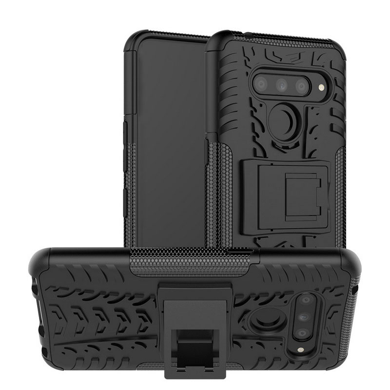 Mobile cell phone case cover for LG V30 Plus Shockproof Armor Anti-knock Kickstand Cover Case 
