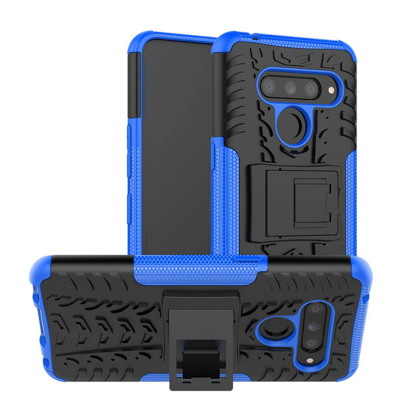Mobile cell phone case cover for LG G8 Shockproof Armor Anti-knock Kickstand Cover Case 