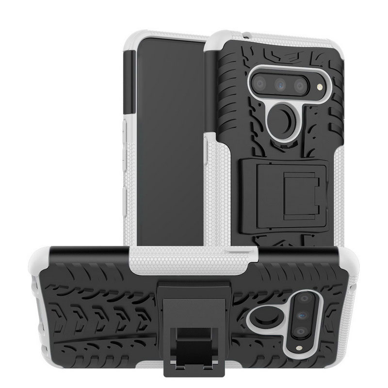 Mobile cell phone case cover for LG Q6 Shockproof Armor Anti-knock Kickstand Cover Case 