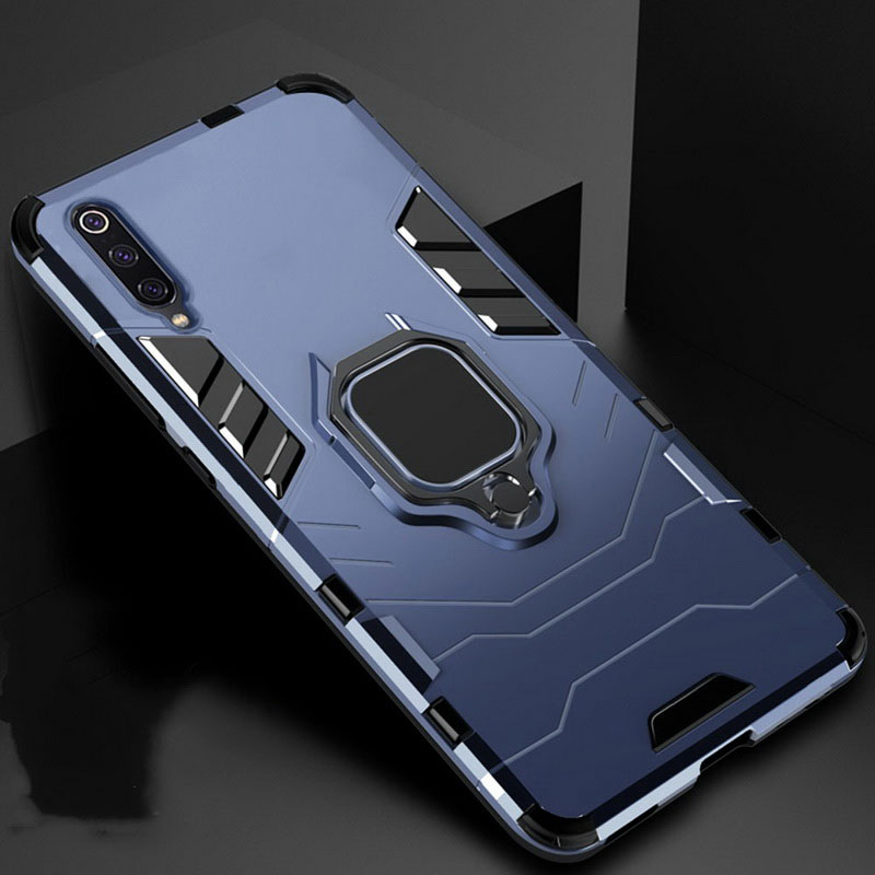 Mobile cell phone case cover for SAMSUNG Galaxy A50 Shockproof Armor Stand Holder Car Ring 