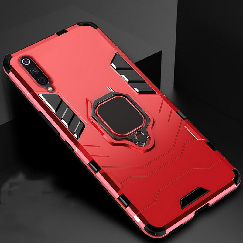 Mobile cell phone case cover for SAMSUNG Galaxy A30s Shockproof Armor Stand Holder Car Ring 