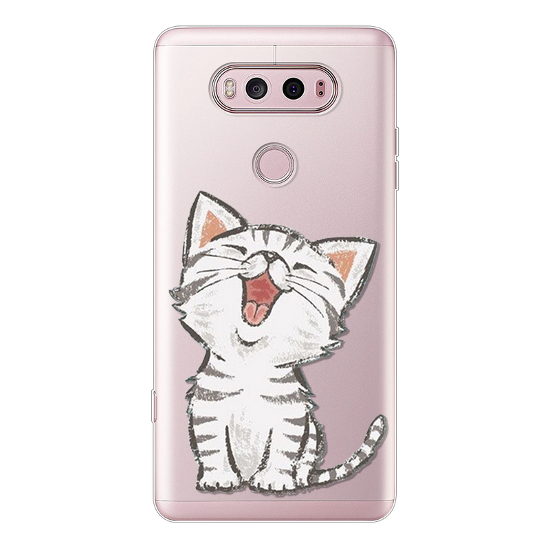Mobile cell phone case cover for LG G5 Cartoon Silicone Ultra Soft TPU Rubber Clear bags Cover 