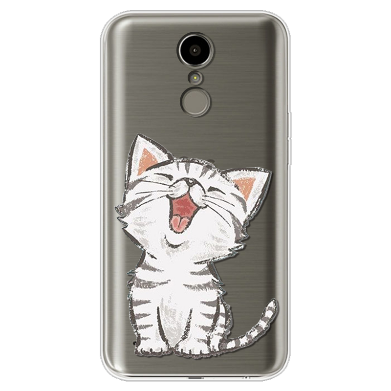 Mobile cell phone case cover for LG K10 2017 TPU Cute Cat Soft Case Funda 