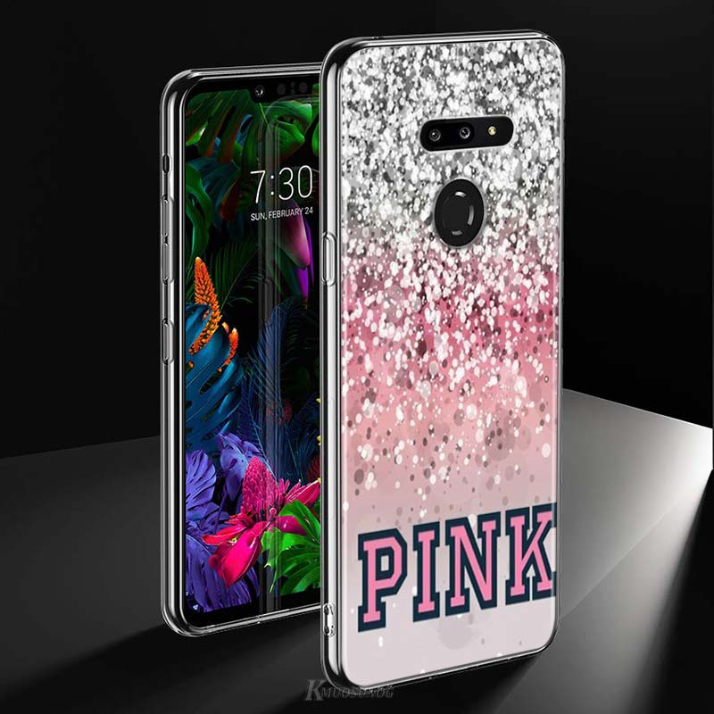 Mobile cell phone case cover for LG G7 ThinQ(G7) love pink girly pretty space Style 
