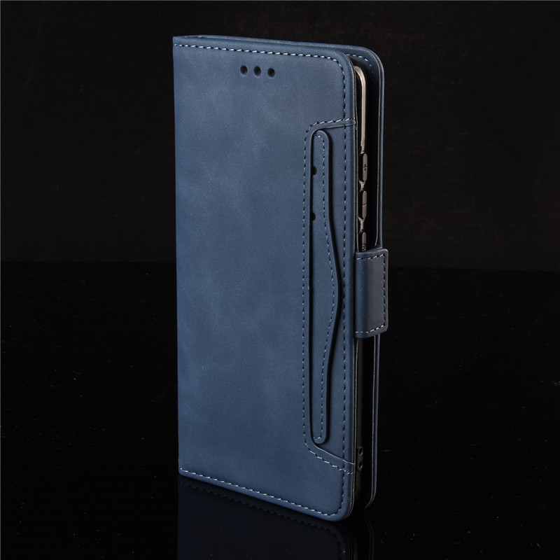 Mobile cell phone case cover for LG Q70 Wallet Flip Style Soft Skin Feel Leather Phone Back with Separate Card Slot 