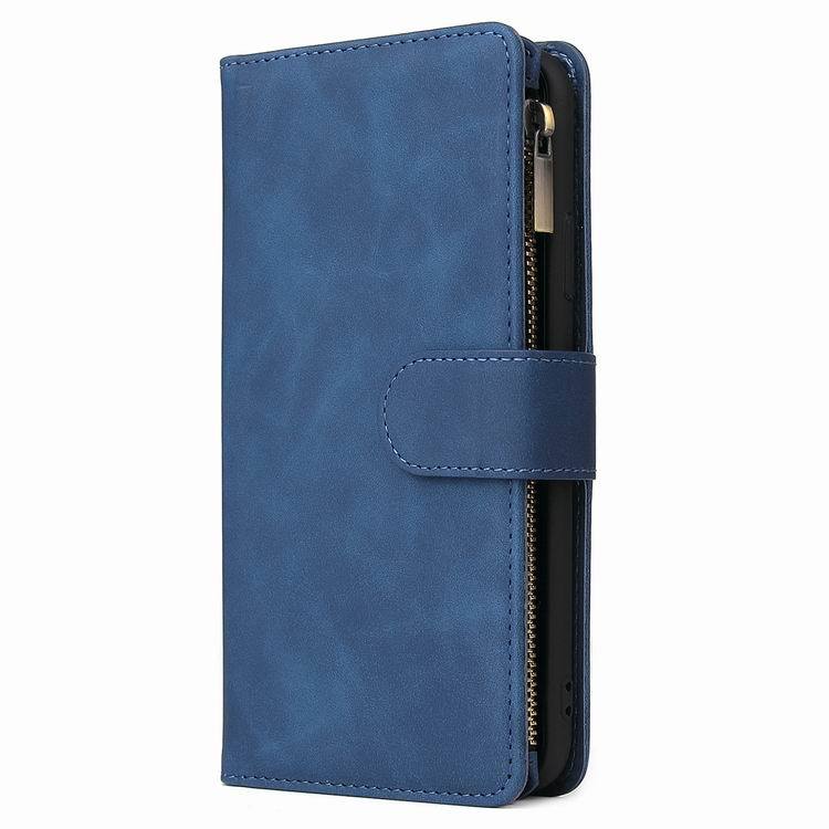 Mobile cell phone case cover for HUAWEI P20 Lite Multi-functional zipper leather sleeve max card holder wallet lanyard solid color 