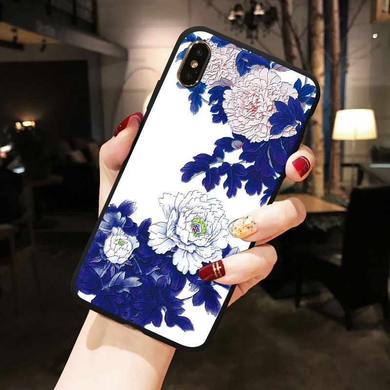 Mobile cell phone case cover for XIAOMI pocophone F1 3D Oil Painting Emboss Case Soft TPU 
