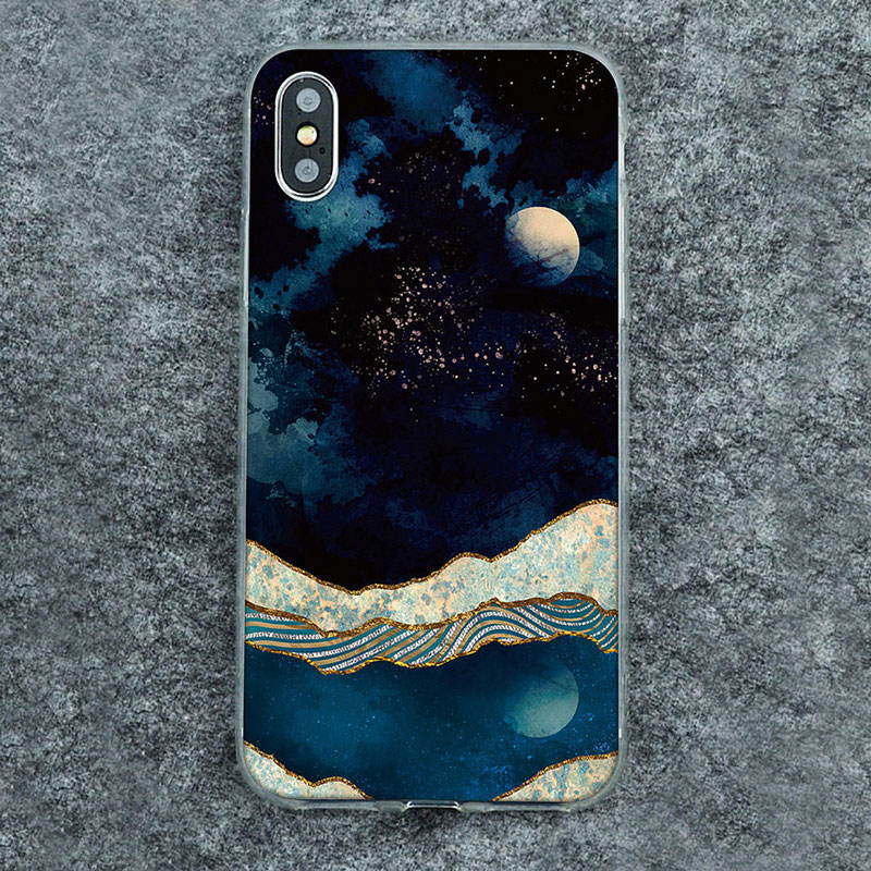 Mobile cell phone case cover for GOOGLE Pixel 2 XL Silicone soft TPU back cover Print pattern Marble puzzle pieces 