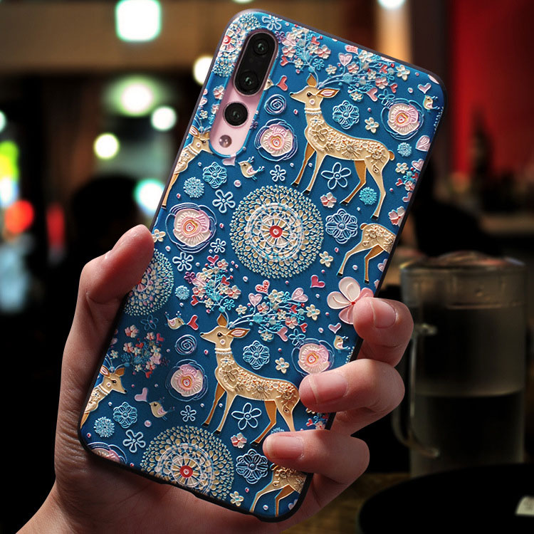 Mobile cell phone case cover for HUAWEI Mate 30 Pro Painted embossed tpu creative anti-fall 