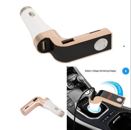 G7 Bluetooth Car Kit Handsfree FM Transmitter Radio MP3 Player USB Charger & AUX