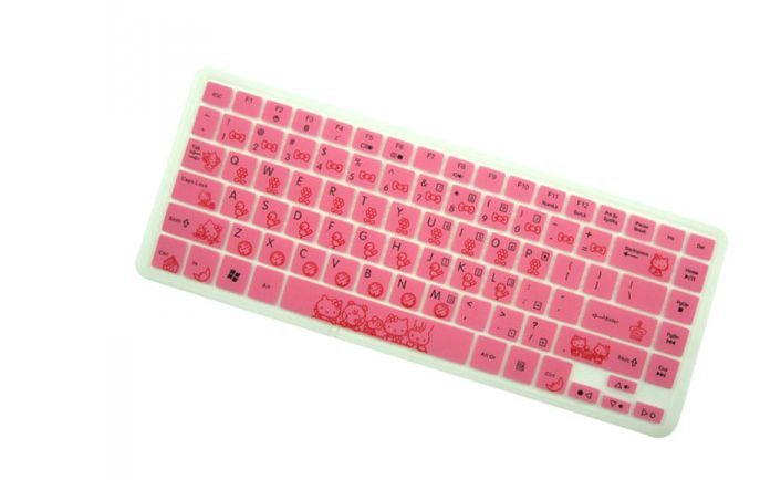 Lettering(Kitty) keyboard skin for ACER Aspire One AOD257-1411