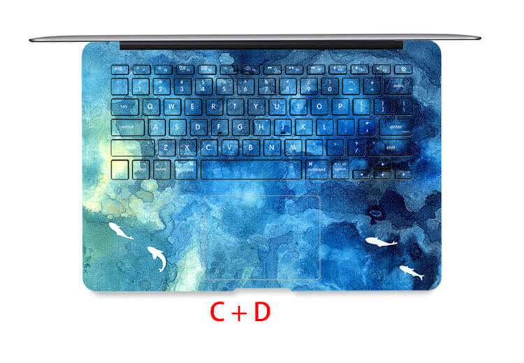 laptop skin C+D side for HP Spectre x360 - 13-ac075nr