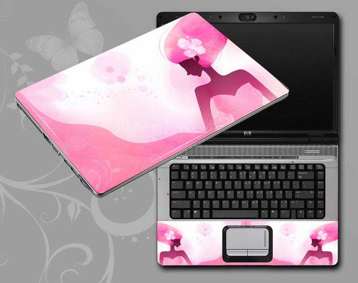 decal Skin for HP COMPAQ Presario CQ71-420ED Flowers and women floral laptop skin
