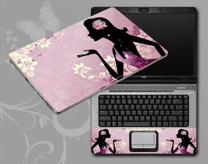 decal Skin for ACER Aspire ES1-311-P0QX Flowers and women floral laptop skin