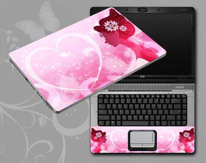 decal Skin for ACER Predator Triton PT515-51-75L8 Flowers and women floral laptop skin