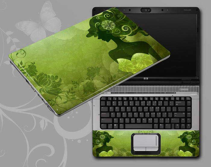 decal Skin for DELL XPS 13 9305 Flowers and women floral laptop skin