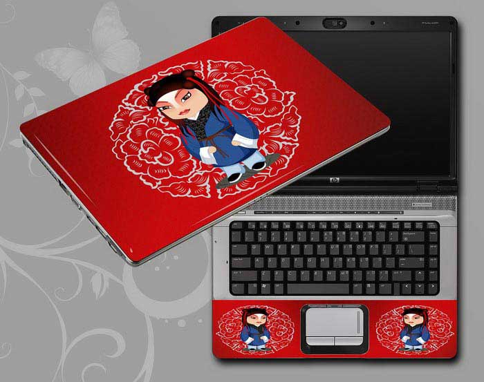 decal Skin for MSI Sword 15 A12UC Red, Beijing Opera,Peking Opera Make-ups laptop skin