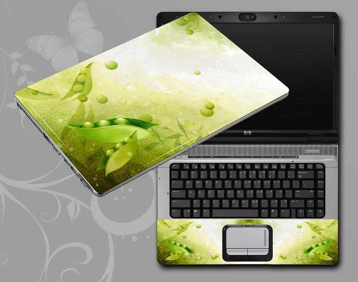 decal Skin for ACER Aspire 3 A315-55G-58WM Flowers, butterflies, leaves floral laptop skin