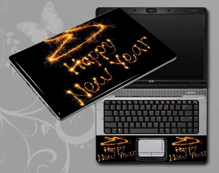 decal Skin for HP Pavilion x360 15-dq1052nr Happy new year laptop skin