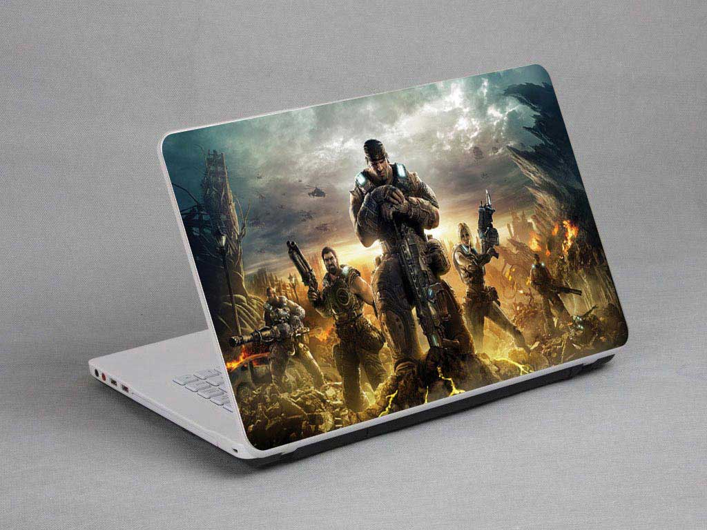 decal Skin for CLEVO P870KM1-G Game, Soldier laptop skin