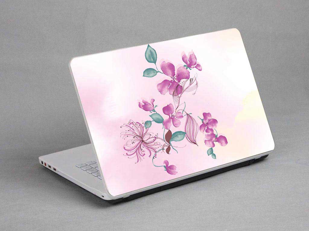 decal Skin for MSI GL72 6QE Flowers, watercolors, oil paintings floral laptop skin