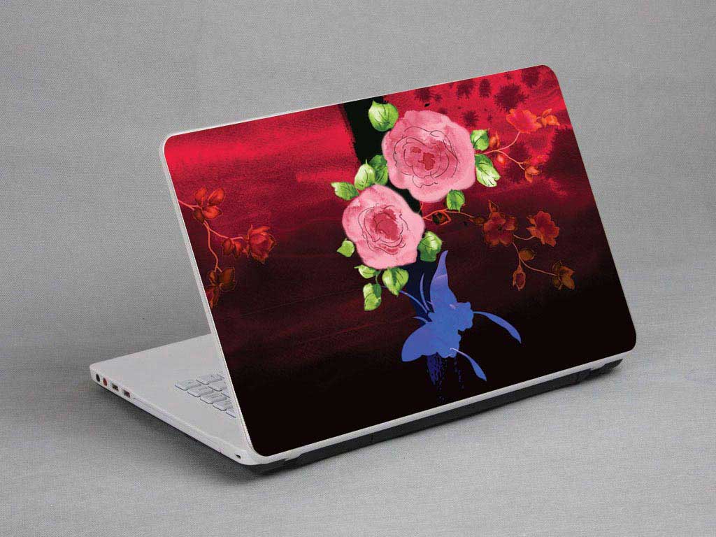 decal Skin for DELL Inspiron 15 5551 Flowers, watercolors, oil paintings floral laptop skin