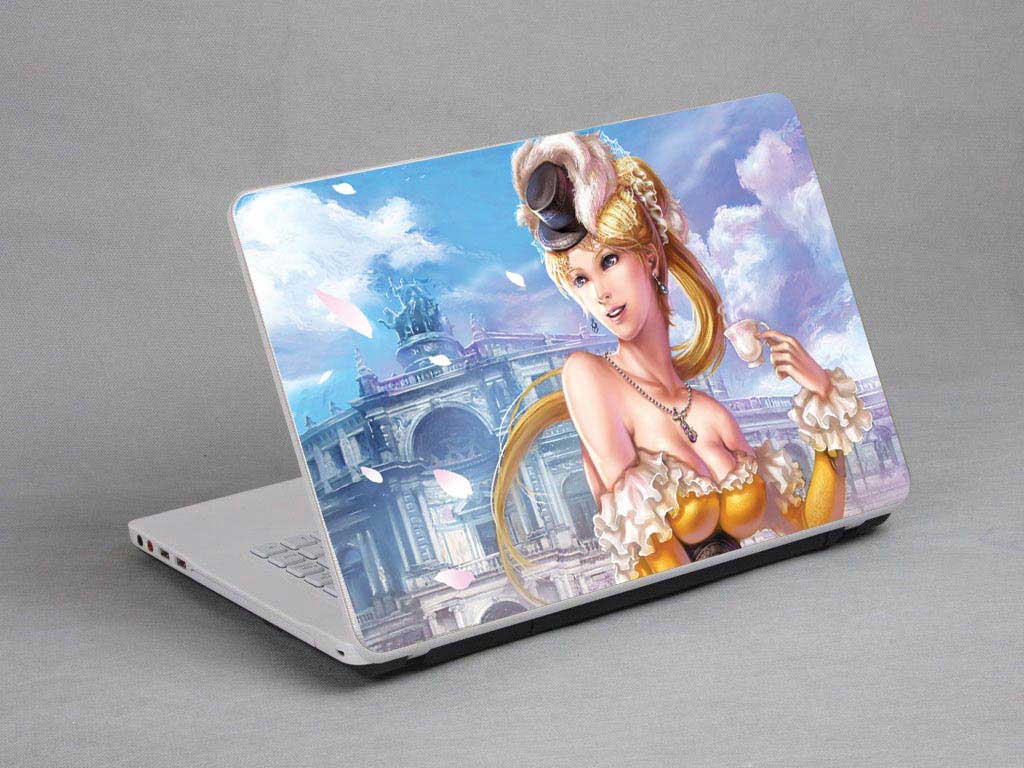 decal Skin for DELL Inspiron I15RM-1829SLV Games, Cartoons, Fairies, Castles laptop skin