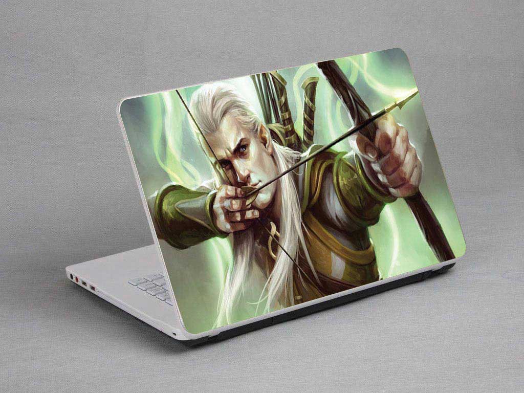 decal Skin for ASUS ROG Zephyrus S Ultra Slim Gaming Laptop GX531GX-XB77 Lord of the Rings, Prince of The Elves Legolas Greenleaf laptop skin