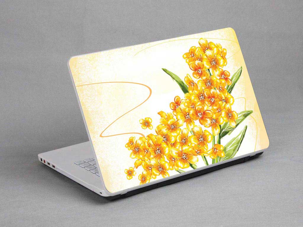 decal Skin for CLEVO W941TU-T Vintage Flowers floral laptop skin
