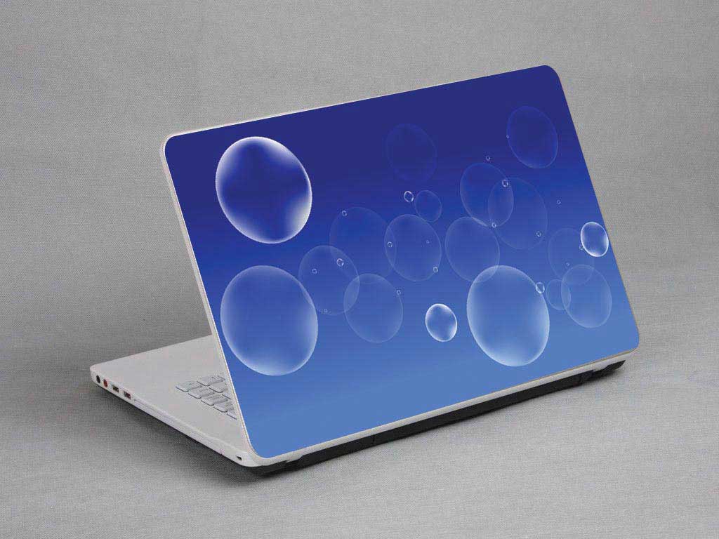 decal Skin for MSI GS72 6QE STEALTH PRO(4K) Bubbles, Colored Lines laptop skin